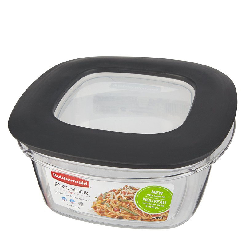 Rubbermaid Premier Easy Find Lids 5-Cup Meal Prep and Food