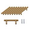 SPDYCESS Pack of 10 T Bar Handles, Brushed Cabinet Door
