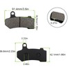 Front and Rear Brake Pads for Harley Road Glide 2008-2021,