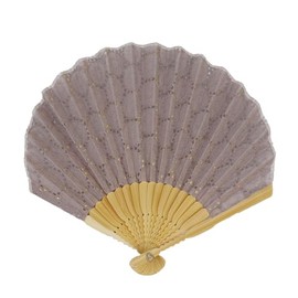 Ken Onishi Sys19-R03 Women's Ripple Shell Fan, 8.7 inches (22 cm), Lace, Purple, purple