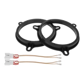 Partuto Speaker Spacer Ring Tweeter Speaker Spacer Adapter Car for Mazda CX-5 2013-2022 Rear Doors ABS Black with Audio Wiring Harness Waterproof