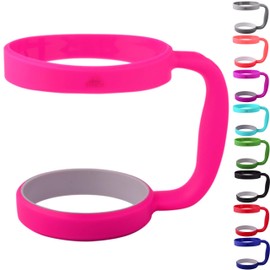 30oz Tumbler Handle (PINK) by STRATA CUPS - Available For 30oz YETI Tumbler, OZARK TRAIL Tumbler, Rambler Tumbler- BPA FREE