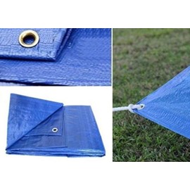 U-Excel Tarpaulin Small- Waterproof Heavy Duty - Universal Blue/Green Tarp Sheet - Ground Sheet - Premium Quality Cover (SMALL 1.2x1.8M)