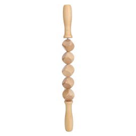 Body Roller Massager Stick Wooden Muscle Relief 5 Dice Design Cellulite Massager Roller for Thighs Buttocks Arms