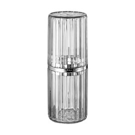 EQUNROY Toothbrush Travel Case Large Portable Travel Toothbrush Holder & Cup with Toothpaste Squeezer for School, Camping, Business Trip, Bathroom Organizer