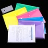 Plastic Wallets Folder - 12 Pack A4 Clear Document Folders