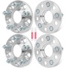 LSAILON 4Pcs 5x4.5 Wheel Spacers 15mm Bore 64.1mm Studs 12x1.5
