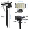 Tadyreal Solar Spot Lights Outdoor 10 Pack, [46 LED/3 Modes]