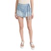 Free People Women's Emmy Denim Skort, Light Blue Wash