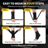 CAMBIVO Ankle Brace with Adjustable Bands, Ankle Bandage for Right