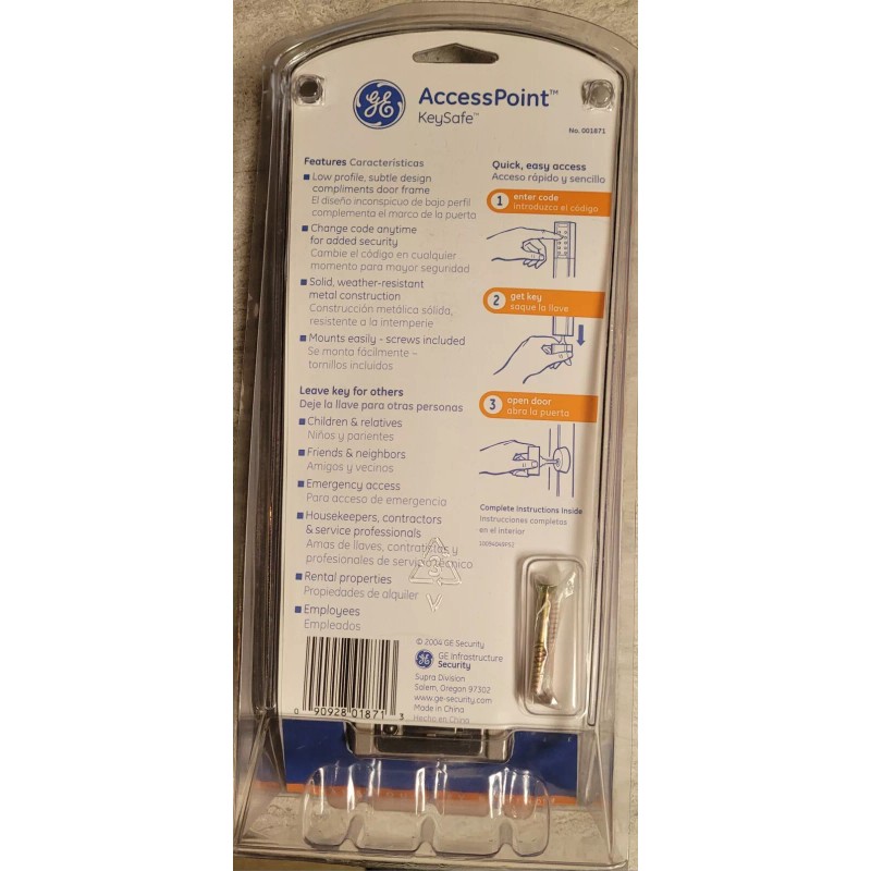 GE GE Access Point Key Safe Hidden Spare Key Security