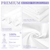 Showgeous Tablecloth White Round Tablecloth 228 cm Polyester Fabric Tablecloth
