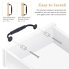Roxanex 6 Pieces Black Kitchen Door Handles Cabinet Handles Drawer