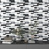 CHIHUT 6 Sheets 12"x12" Black White Gray Marble Mosaic Peel