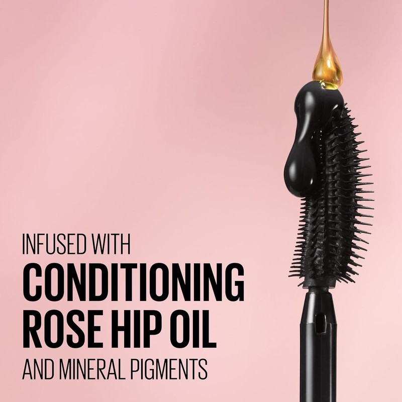 Maybelline Lash Sensational Washable Mascara, Blackest Black, 0.32 fl. oz.