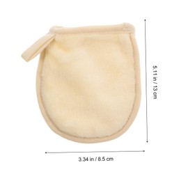 OHPHCALL Essential Makeup Accessories Set: Soft Cleaning Gloves Makeup Remover Puff White for Smooth Beauty Routine