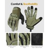 OneTigris Full Finger Gloves, Cycling Gloves Touch Screen Gloves Men