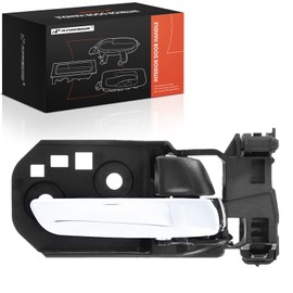 A-Premium Front or Rear Passenger Side Interior Door Handle Compatible with Honda Pilot 2016-2022, Ridgeline 2017-2022, Passport 2019-2022, Black Housing with Chrome Lever, Replace# 72120TG7A01ZB