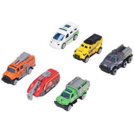 6pcs 1:64 Alloy Diecast Vehicle Model Simulated Exquisite Car Model Toy Collection Gift for Children