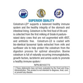 GastroDefense Colostrum-LD Colostrum Capsules - 120 Count - Liposomal Delivery