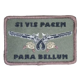 SI VIS PACEM PARA BELLUM FOREST MILITARY ARMY TACTICAL HOOK MORALE PATCH