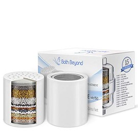 15-Stage Shower Filter Replacement Cartridge with Vitamin C for Hard Water - Shower Water Filter Removes Chlorine Fluoride and Improves The Condition of Your Skin, Hair (1)
