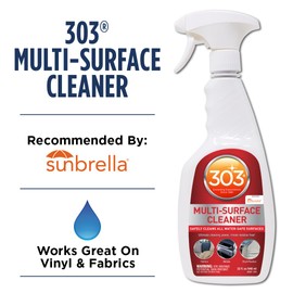 303 Products Multi-Surface Cleaner 32 oz. Cleaning Kit with 3 Microfiber Towels | All-Purpose Cleaning Spray Residue Free with Soft Plush Microfiber Reusable Cloths