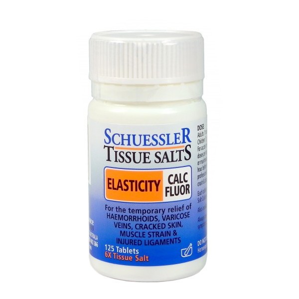 Schuessler Tissue Salts CALC FLUOR - Elasticity Tablets - 125 tablets
