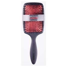 Cricket Centrix Large Carbon Paddle Hair Brush, Anti-Static Boar Bristles, High Heat Resistant, Ideal for Detangling, Blow Drying & Styling All Hair Types, Travel-Friendly