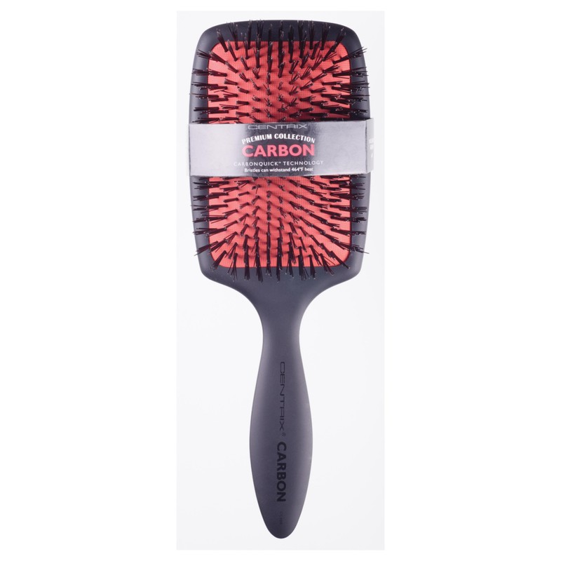 Cricket Centrix Large Carbon Paddle Hair Brush, Anti-Static Boar Bristles,