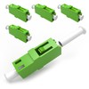 EMSECKO Fiber Optic Adapter 5 Pack LC/APC to LC/APC Carrier