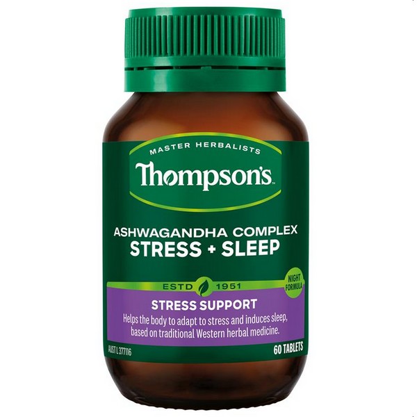 Thompson's Thompsons Ashwagandha Complex Stress + Sleep 60 Tablets