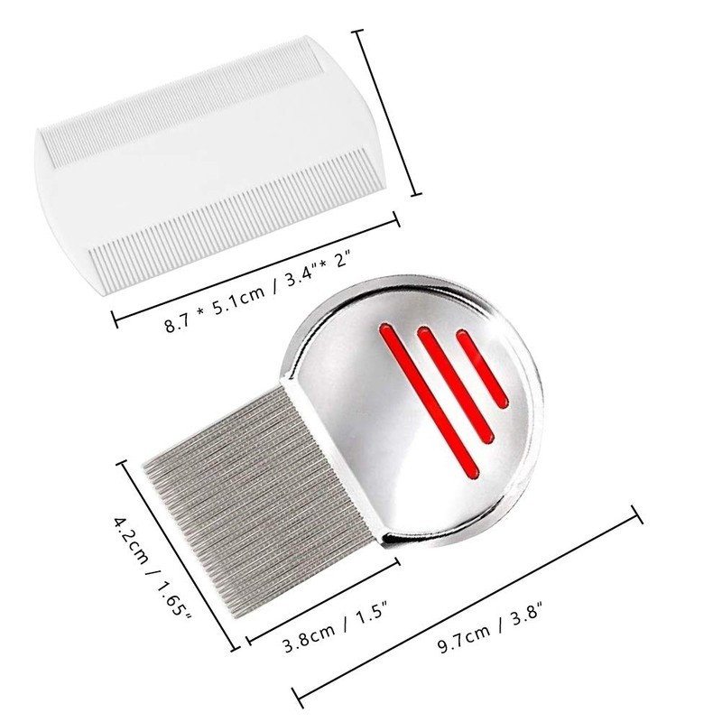 6 PCS Lice Combs, Hair Nit Comb Double Sided Comb