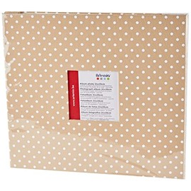 Artemio 30.5 x 30.5 cm Scrapbooking Album with White Dots, Beige