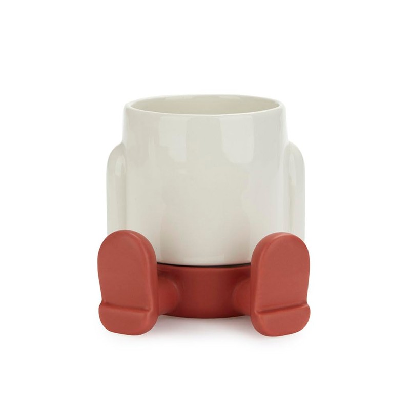 balvi Mini Flower Pot Mr Sitty Colour Red At The