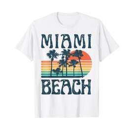Miami Florida Beach Summer Vacation Vintage T-Shirt