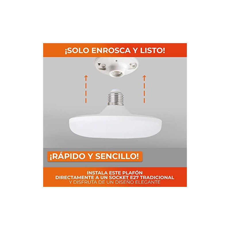 Tecnolite - Lamp Circular LED 12W100-240VE271050LM, Iluminación Interiores