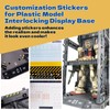 Plastic Model Interlocking Display Base x2, Customization Stickers & Sanding