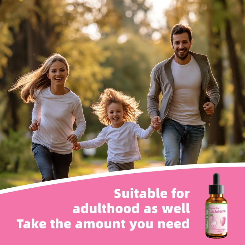 Nature's Nutra Lactoferrin, Premium Liquid Lactoferrin for Baby, Infant, Kids