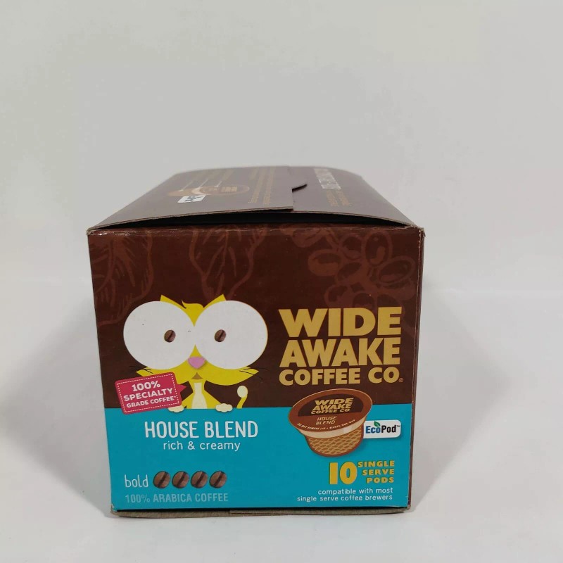 Wide Awake Coffee Pods 10-Pk House Blend Dark Rich &