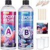 Pnente Crystal Clear Epoxy Resin Kit, 32oz Professional Self-Leveling No-Bubble