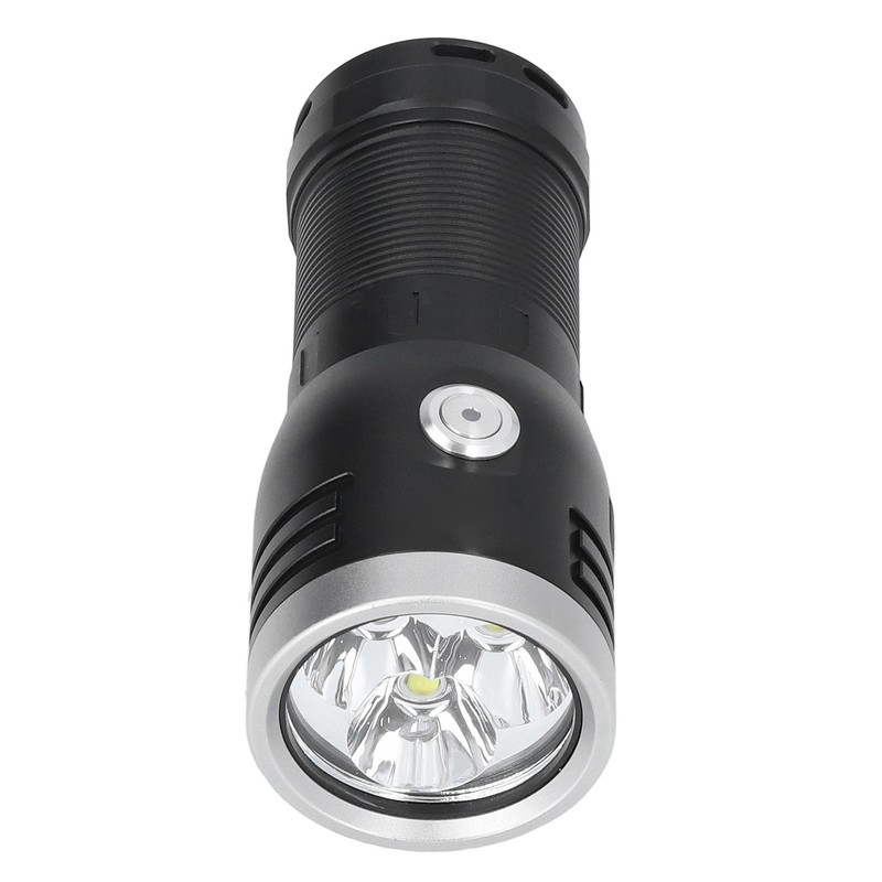 P50 Flashlight 3LED Long Range Flashlight 10000LM Stepless Dimming USB