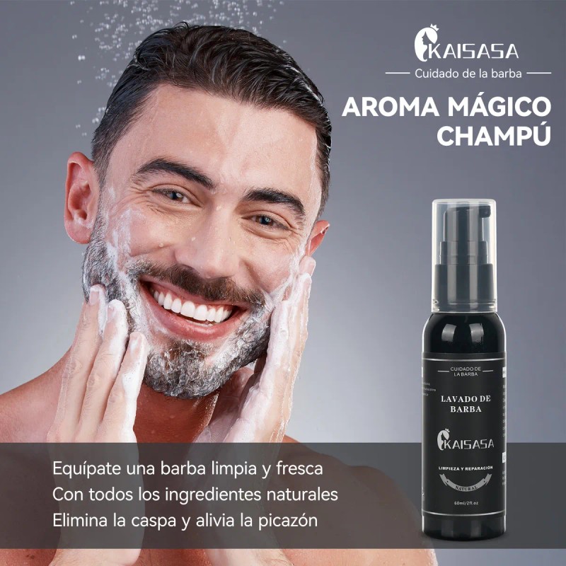 Kit Barba Cuidado Para Hombres Herramientas De Bigote 11pcs