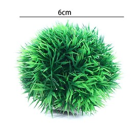 Kopida 2 Pcs Artificial Seaweed Ball Plants Moss Ball Aquarium Realistic Plastic Plants Grass Ball for Fish Tank Ornament, Home or Office Use
