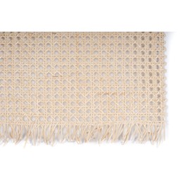 rattan-petrak 1 Metre Viennese Wicker (Natural Light), Chair Braid, Radiator Cover, Honeycomb Mesh Made of Chair Braid Tube, Braided Tube, in Various Widths (W 70 cm)