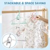 Eunhdet 50 Pack Kids Hangers for Nursery Closet, Adjustable Non-Slip