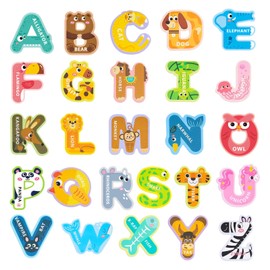 LOVESTOWN Magnetic Letters for Toddlers, 26 Large Animal Alphabet Magnets, Educational Learning Toys, Fridge Magnetic Letters Set