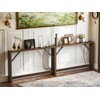 TIQLAB 5.9 Inch Narrow Console Table with Power Outlet,Sofa Table,