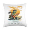 Cute Tropical Ewa Beach Hawaii Sea Turtle Souvenir Throw Pillow