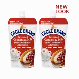 Eagle Brand Sweetened Condensed Milk Resealable Pouch, 14 oz (2)